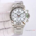 Swiss Rolex Cosmograph Daytona 7750 Watch on 904l Stainless Steel Diamond Markers